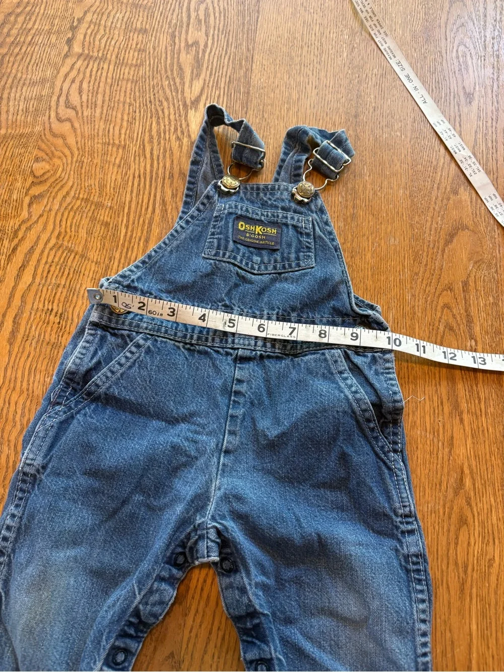 Vintage Oshkosh overalls Made in USA baby 12mo